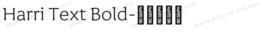Harri Text Bold字体转换